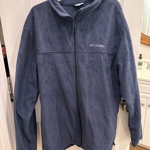 Columbia Mens Navy Fleece Jacket